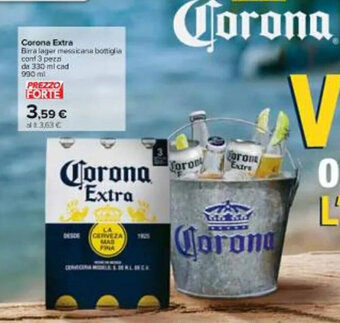 Carrefour Iper Corona Extra Birra lager messicana bottiglia 990 ml offerta