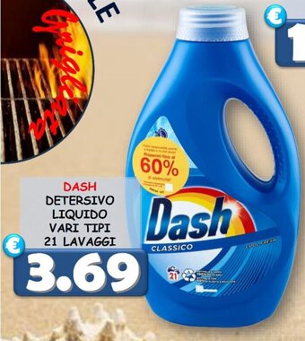 MercADone DASH DETERSIVO LIQUIDO VARI TIPI 21 LAVAGGI offerta