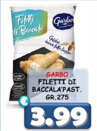 GARBO FILETTI DI BACCALA' PAST. GR.275