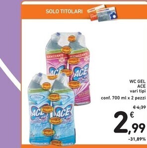 Spazio Conad Ace wc gel offerta