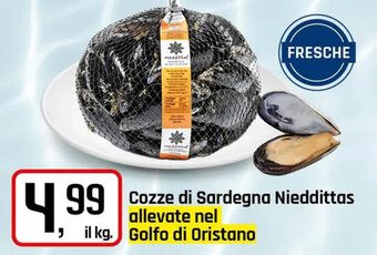Famila Superstore Cozze di Sardegna Nieddittas allevate nel Golfo di Oristano offerta