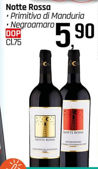 Notte Rossa • Primitivo di Manduria • Negroamaro DOP Cl.75
