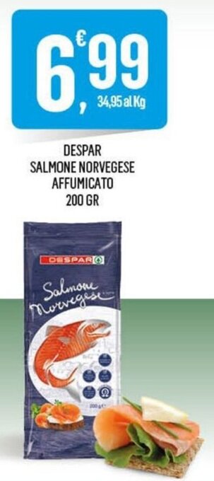 Vibian DESPAR SALMONE NORVEGESE AFFUMICATO 200 GR offerta