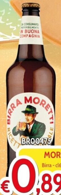Italy Cash and Carry MORETTI Birra -cl66 x 15pz offerta