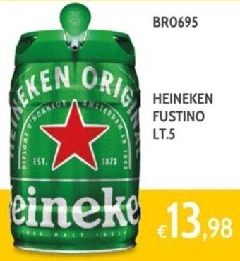 Italy Cash and Carry HEINEKEN FUSTINO LT.5 BR0695 offerta