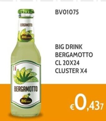BIG DRINK BERGAMOTTO CL 20X24 CLUSTER X4