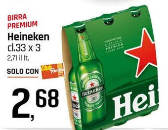 Famila Superstore Heineken cl.33 x 3 offerta