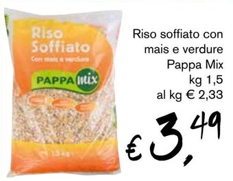 Coal City Riso soffiato con mais e verdure Pappa Mix kg 1,5 offerta