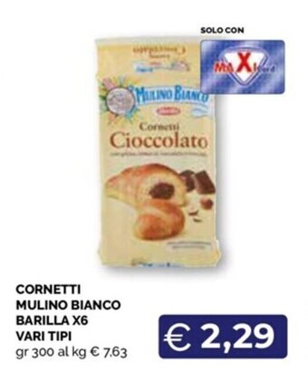 CORNETTI MULINO BIANCO BARILLA X6 VARI TIPI gr 300