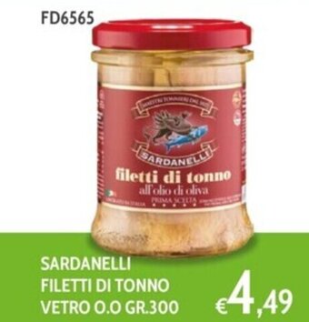 Italy Cash and Carry SARDANELLI FILETTI DI TONNO VETRO 0.0 GR.300 offerta