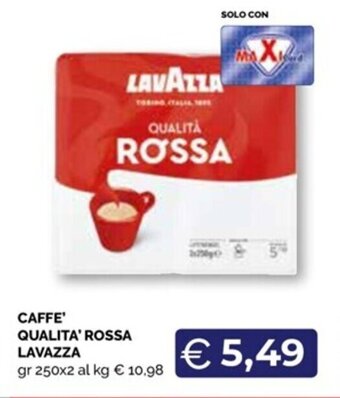 CAFFE' QUALITA' ROSSA LAVAZZA gr 250x2