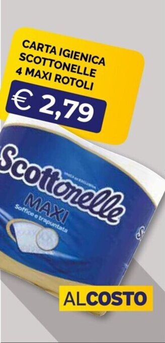 CARTA IGIENICA SCOTTONELLE 4 MAXI ROTOLI