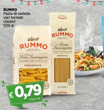 RUMMO Pasta di semola vari formati classici 500 g