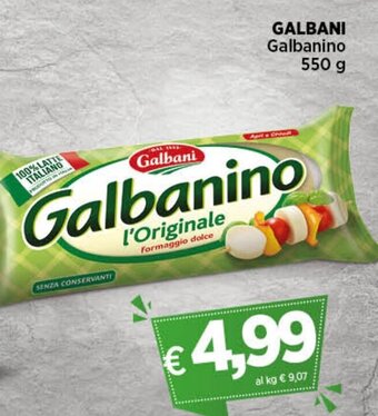 Coop Radenza GALBANI Galbanino 550 g offerta