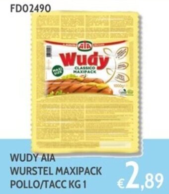 WUDY AIA WURSTEL MAXIPACK POLLO/TACC KG 1
