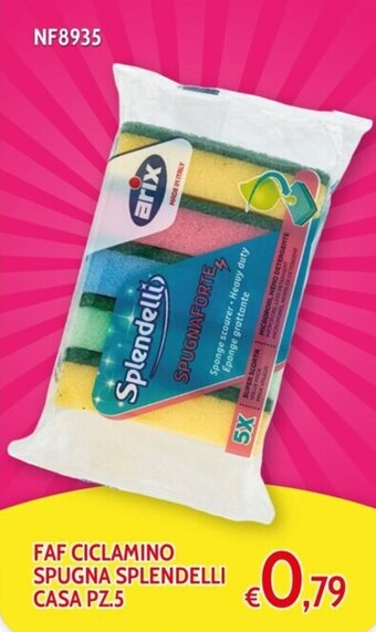 Italy Cash and Carry FAF CICLAMINO SPUGNA SPLENDELLI CASA PZ.5 offerta