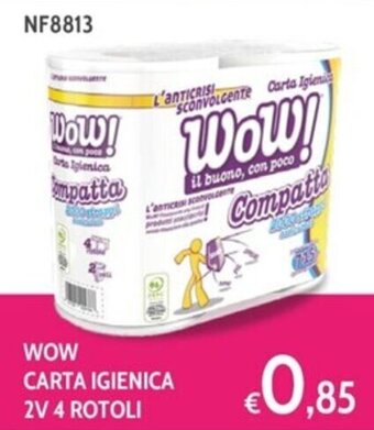 Italy Cash and Carry WOW CARTA IGIENICA 2V 4 ROTOLI offerta