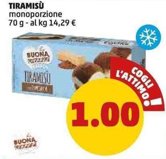 PENNY TIRAMISÙ monoporzione 70 g offerta