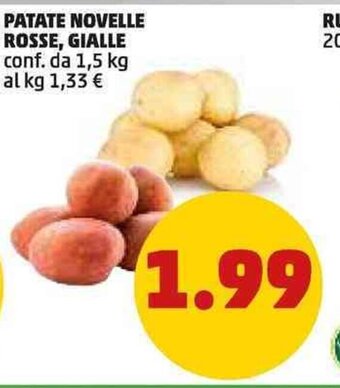 PENNY PATATE NOVELLE ROSSE, GIALLE conf. da 1,5 kg offerta