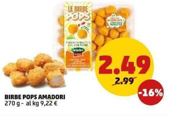 PENNY BIRBE POPS AMADORI 270 g offerta