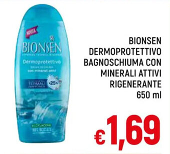 BIONSEN DERMOPROTETTIVO BAGNOSCHIUMA CON MINERALI ATTIVI RIGENERANTE 650 ml