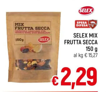 Famila Market SELEX MIX FRUTTA SECCA 150 g offerta