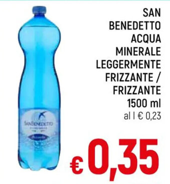 Famila Market SAN BENEDETTO ACQUA MINERALE LEGGERMENTE FRIZZANTE / FRIZZANTE 1500 ml offerta