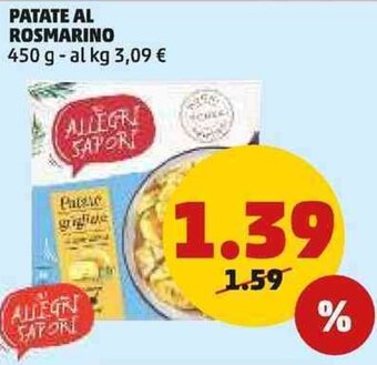 PENNY PATATE AL ROSMARINO 450 g offerta
