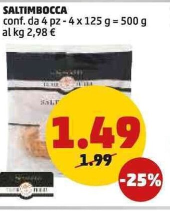 PENNY SALTIMBOCCA conf. da 4 pz - 4 x 125 g offerta