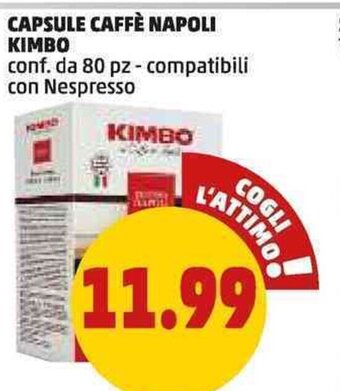 PENNY CAPSULE CAFFÈ NAPOLI KIMBO conf. da 80 pz offerta