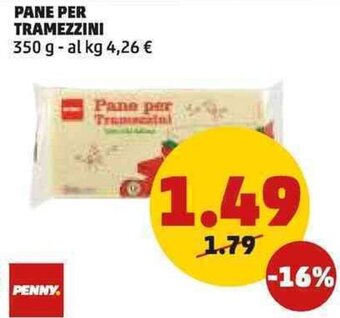 PENNY PANE PER TRAMEZZINI 350 g offerta