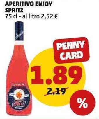PENNY APERITIVO ENJOY SPRITZ 75 cl offerta