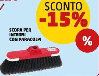 SCOPA PER INTERNI CON PARACOLPI