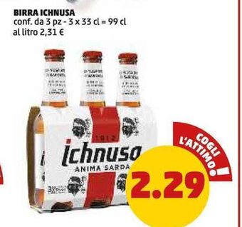 PENNY BIRRA ICHNUSA conf. da 3 pz - 3 x 33 cl offerta