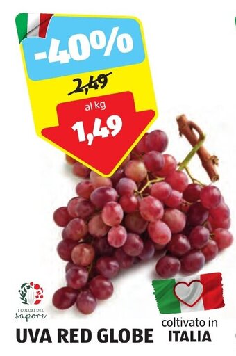 ALDI UVA RED GLOBE offerta