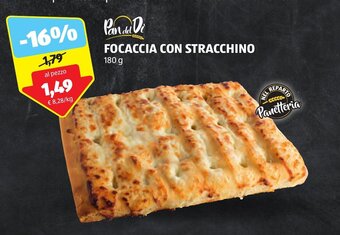 ALDI Pan del Di FOCACCIA CON STRACCHINO 180 g offerta