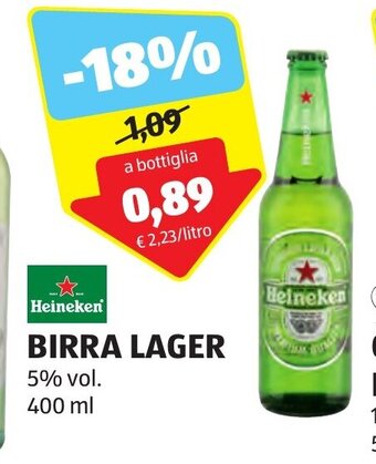 ALDI BIRRA LAGER 400 ml offerta