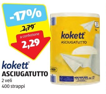 ALDI kokett ASCIUGATUTTO 2 veli 400 strappi offerta