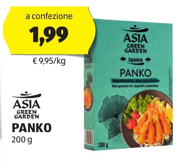 ASIA GREEN GARDEN PANKO 200 g offerta di ALDI