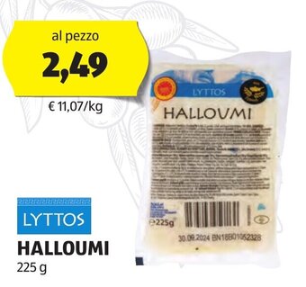 ALDI LYTTOS HALLOUMI 225 g offerta