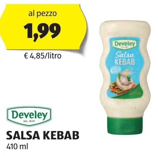 Develey SALSA KEBAB 410 ml offerta di ALDI