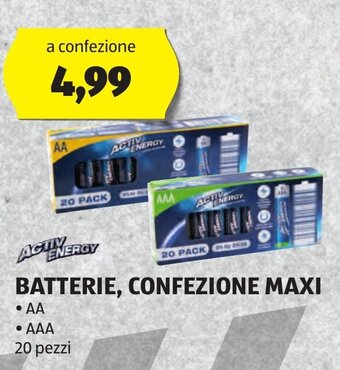 ALDI ACTIV ENERGY CROFTON® BATTERIE, CONFEZIONE MAXI 20 pezzi offerta