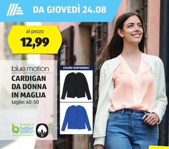 blue motion CARDIGAN DA DONNA IN MAGLIA 40-50