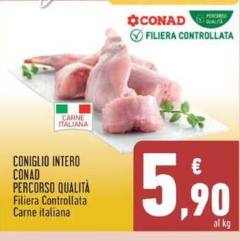 Conad CONIGLIO INTERO CONAD PERCORSO QUALITÀ offerta