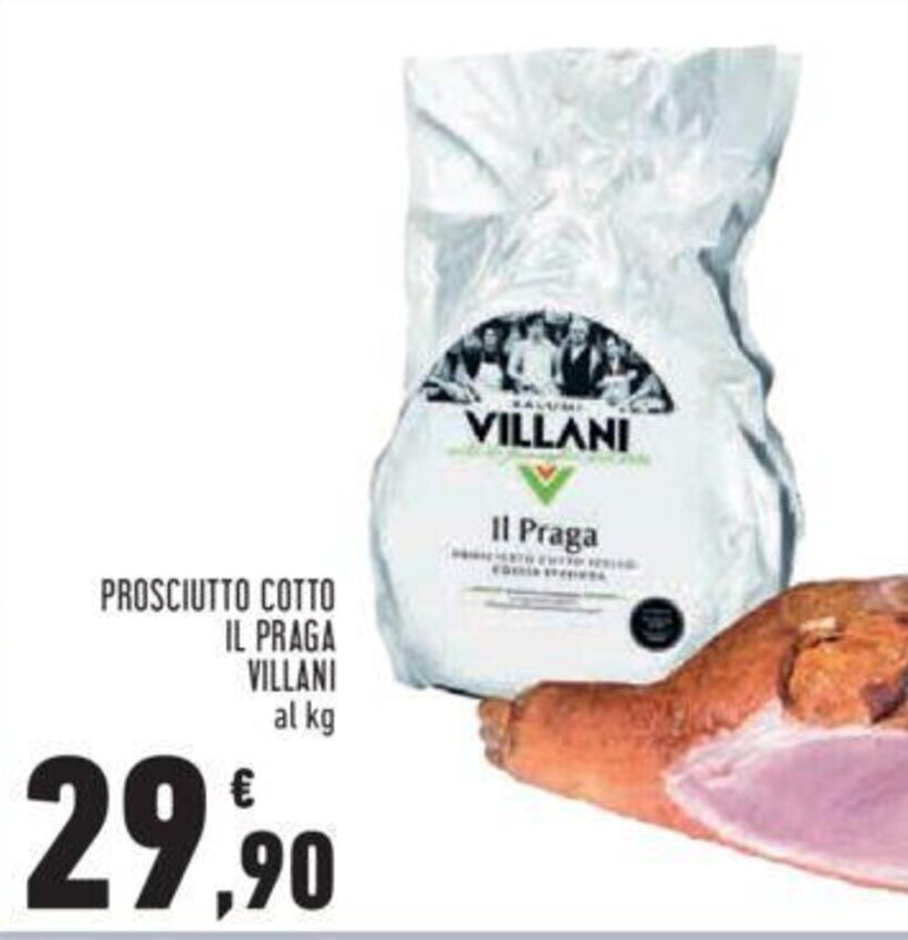 PROSCIUTTO COTTO IL PRAGA VILLANI offerta di Conad