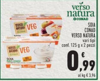 Conad SOIA CONAD VERSO NATURA vari tipi conf. 125 g x 2 pezzi offerta