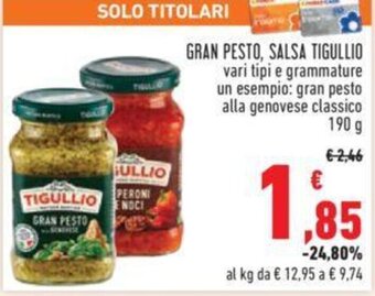 Conad GRAN PESTO, SALSA TIGULLIO 190 g offerta