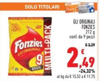 Conad GLI ORIGINALI FONZIES 212 g offerta