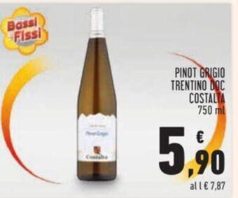 Conad PINOT GRIGIO TRENTINO DOC COSTALTA 750 ml offerta