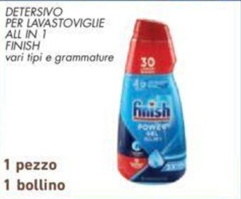 Conad DETERSIVO PER LAVASTOVIGLIE ALL IN 1 FINISH offerta